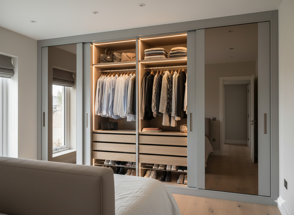 Custom bedroom wardrobe